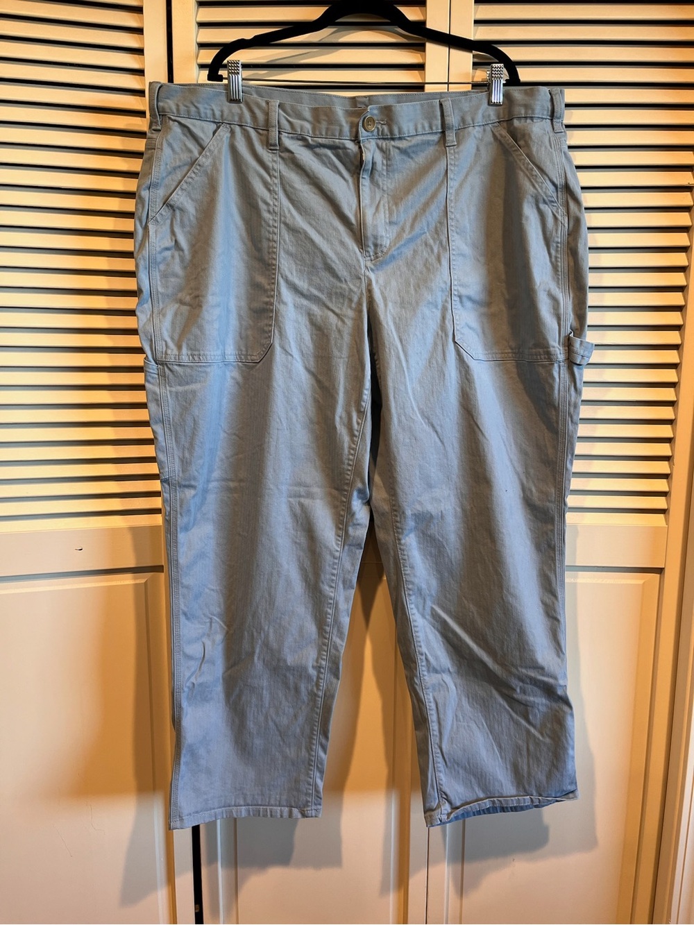 Lands' End Light Blue Chino Utility Pants